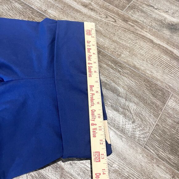 Victoria Secret PINK Leggings Womens XS Midnight Navy Blue Mid Rise Foldover - Picture 5 of 11